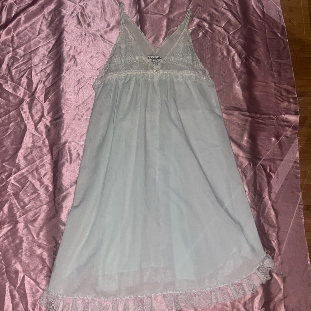 Dior Baby Blue Lace Chemise